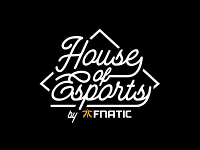 House Of Esports esports fnatic game gaming house logo script team technology typography