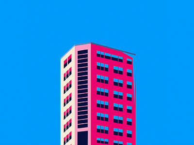 Edifice 2 architecture buildings city color duotone edifice illustration sky windows