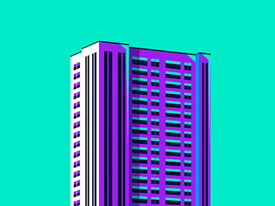 Edifice 4 architecture buildings city color duotone edifice illustration sky windows