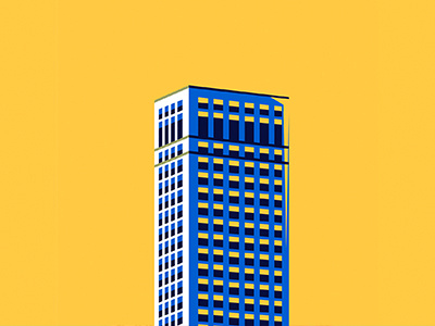 Edifice 5 architecture buildings city color duotone edifice illustration sky windows