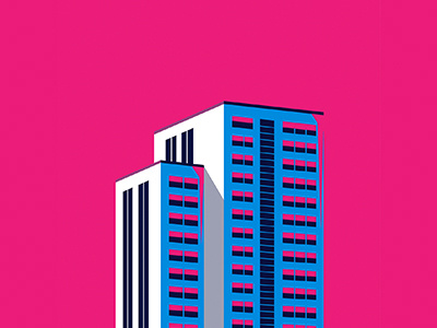 Edifice 8 architecture buildings city color duotone edifice illustration sky windows