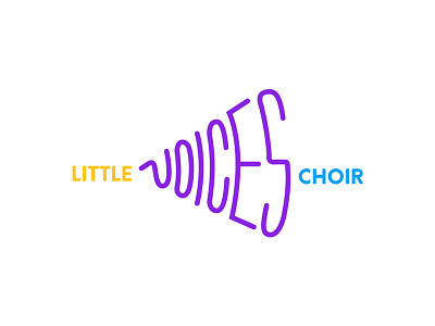 Little Voices Choir 2d choir design graphic design icon little logo logodesign sing singer voice