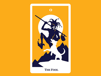 0 The Fool 2d art character concept conceptual design flat graphic design illustration tarot vector