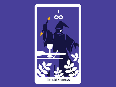 1 The Magician 2d art cards character concept design flat graphic design illustration magic magician tarot vector