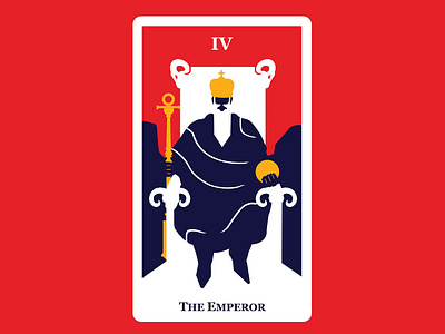 4 The Emperor 2d art card cards character concept flat graphic design illustration tarot tarot cards vector