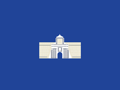 Fort Santiago 2d art design flat fortress graphic design illustration manila minimal vector wall