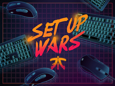 Set Up Wars art concept design esports esports logo esportslogo futuristic gamer gaming graphic design logo set up typography