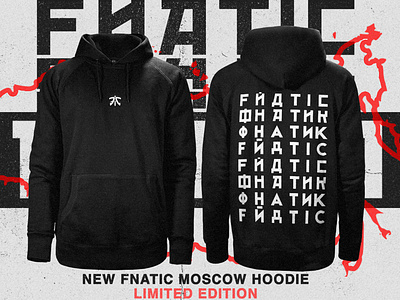Fnatic Moscow Hoodie apparel apparel design apparel graphics apparel mockup concept design esports gamer gaming graphic design hoodie hoodie mockup