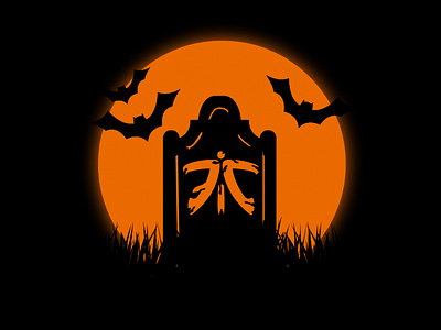 Graveyard - Fnatic Halloween 2d art concept death design esports flat fortnite game gamer gaming graphic design grave gravestone halloween halloween design horror illustration vector