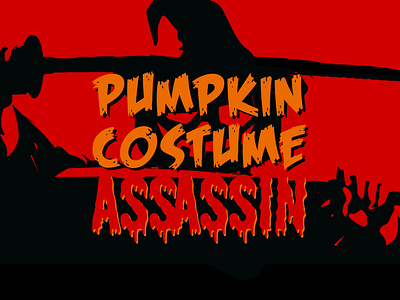 Halloween Title - Pumpkin Costume Assassin 2d art concept design esport esports flat gamer gaming graphic design halloween horror illustration typography vector