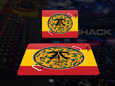 Mousepad Design - Paella 2d art concept design esports flat food gamer gaming graphic design illustration vector