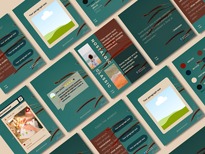 CANVA Template | Summer Orange n Teal Template