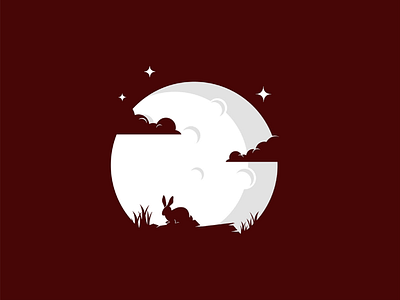 Rabbit 2d anima animals character dribbble dribbble best shot flat illustration illustrator l animal ar mongolia night t animal illustration