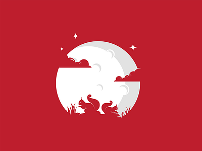 Squirrel 2d anima animals character dribbble dribbble best shot flat illustration illustrator l animal ar mongolia night t animal illustration