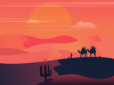 Desert animal nature animals camel desert desert nature dribbble dribbble best shot mount nature river tree vector