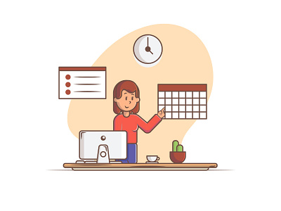 Job Plan 2d dribbble dribbble best shot job job illustration job plan job space line plan vector woman woman illustration