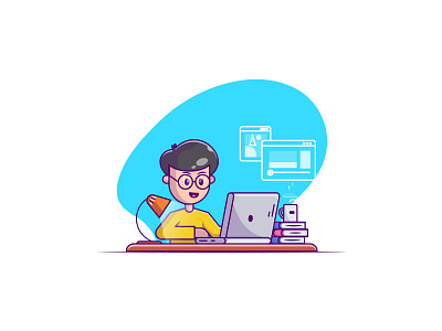 Freelancer 2d dribbble dribbble best shot freelancer job job illustration job plan job space line plan vector woman illustration