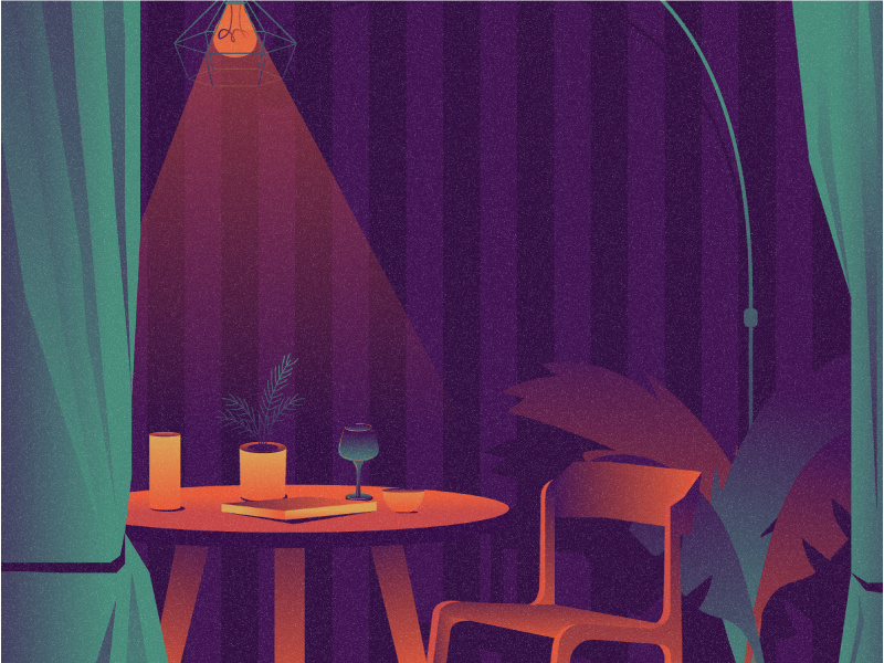 Room 2d coffee coffee illustration coffee shop dribbble dribbble best shot flat landscape landscape illustration room room illustration vector