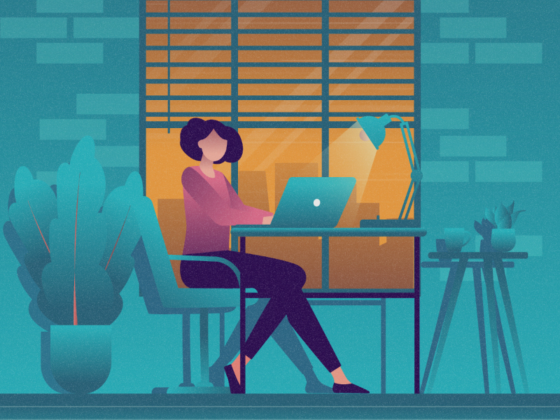 Freelancer 2d dribbble dribbble best shot flat hobby landscape landscape illustration life illustration lifestyle lifestyle illustration vector world