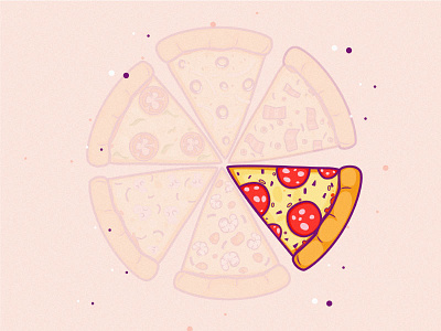 Pizza art dribbble illustration illustrator line line art line style minimal mongolia pizza pizza icon pizza set