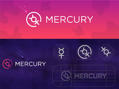 Mercury in the logo- Astrology  redesign