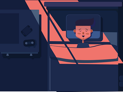 Night time bad room best shot character character design dribbble dribbble best shot light light shadow night night time room shadow sleep sleep time sleeping vector