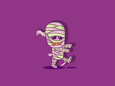 HAPPY MUMMY character character design dribbble dribbble best shot halloween halloween design illustration line line art mongolia mummy playoff sticker sticker design sticker mule stickermule stickers