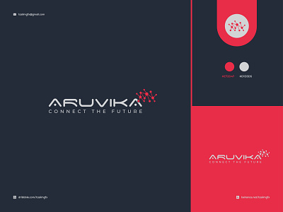 Aruvika Logo aruvika logo brand identity branding branding brand identity branding identity branding visual identity brand guideline design graphic design logo logo branding logo design tech brand logo tech logo