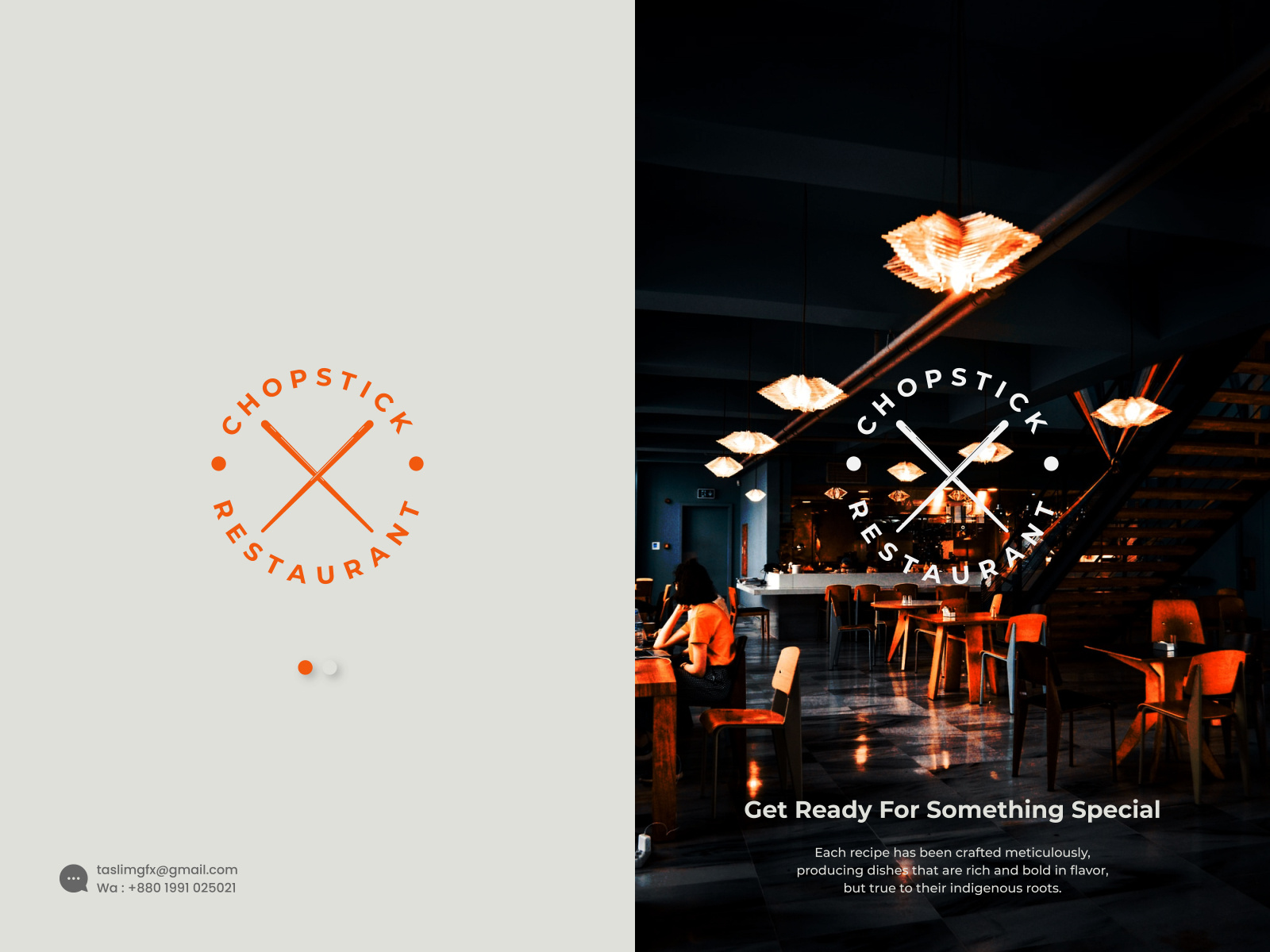 Chopsticks Restaurant Logo by Md. Taslim Uddin on Dribbble