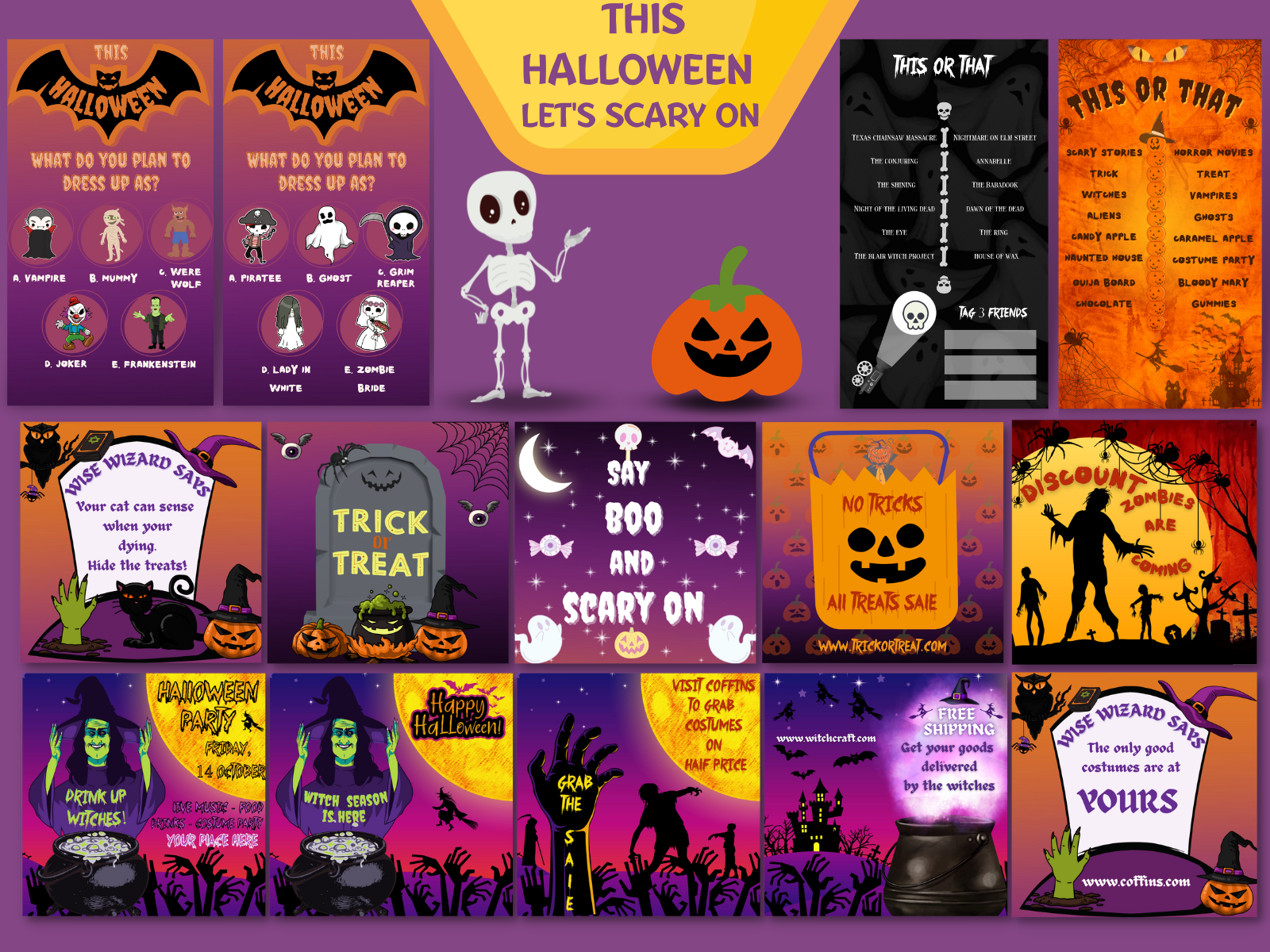 Halloween Templates by Baddiah Javaid on Dribbble