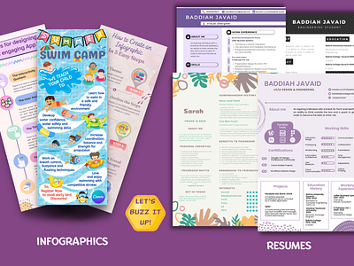 Infographic/Resume Design canva pro design graphic design infographic design resume design resume template