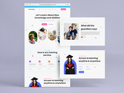 Child Education Landing Page Design adobe xd app daily ui design figma graphic design landing page product design ui uiux userinterface web design web ui website design webuidesign