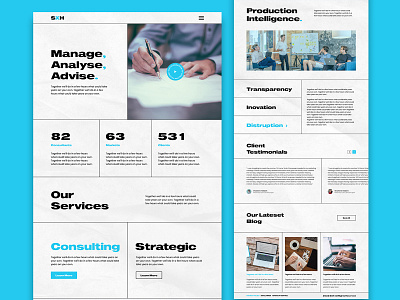 Consulting Agency - Landing Page app consulting daily ui design figma graphic design landing page ui ui design uiux userinterface userinterface design webui