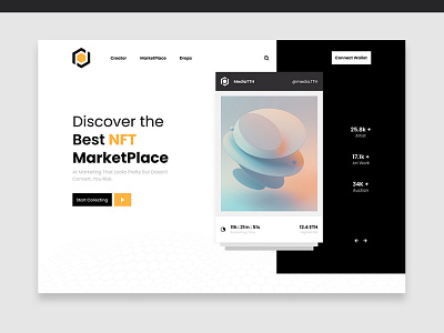 NFT Market | Web Design app daily ui design graphic design landing page nft product design ui ui design uiux user experience userinterface web ui website design website ui xd