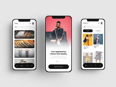 Ecommerce Clothing Mobile App app app design daily ui design ecommerce figma landing page mobile ui mobile ui design ui ui design uiux