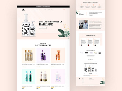 Hair Products E-Commerce Exploration app daily ui design ecommerce figma landing page ui uiux webdesign website webui