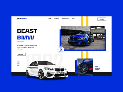 Beast BMW - Website concept bmw figma graphic design landing page design ui uiux uiuxdesign userinterfacedesign webdesign website websitedesign webui