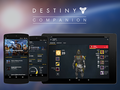 Destiny Companion Android Update android companion destiny material mobile tablet