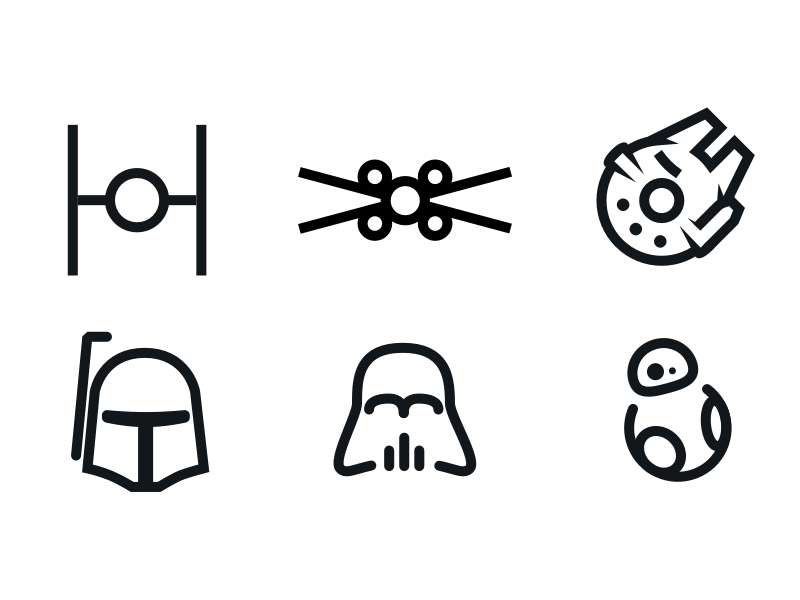 Star Wars Minimal V1 by John Stvan on Dribbble