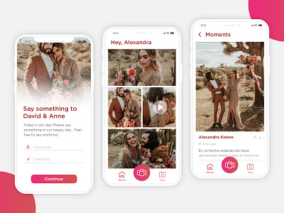 Wedding APP android app concept app dashboard concept invitaion iphone layout mobile mobile app mobile app design ui ui elements ui pack uidesign uidesigner ux ux ui ux challenge ux design wedding