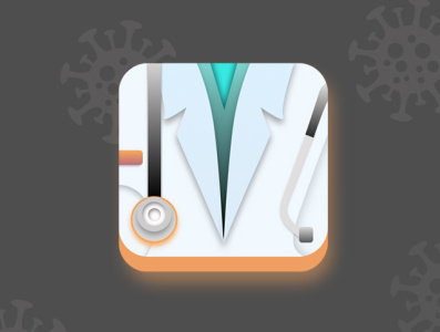 Doctor Icon app design icon illustration illustrator ui vector web website