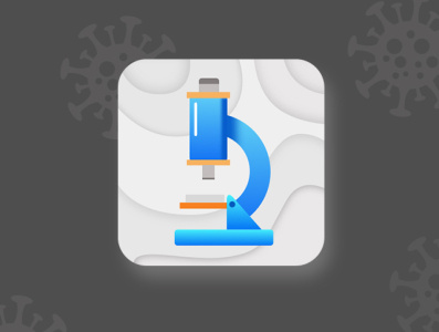 Microscope Icon app design icon illustration illustrator ui vector web