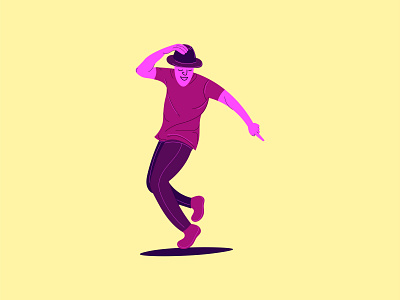 Dancing Man 2022 dance design graphic design illustration pink ui ux vector web design