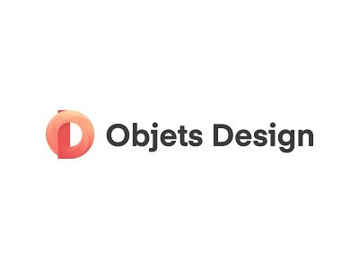 Objets Design Logo branding design gradient graphic icon identity logo logo design logodesign logomark logos logotype ui visual identity
