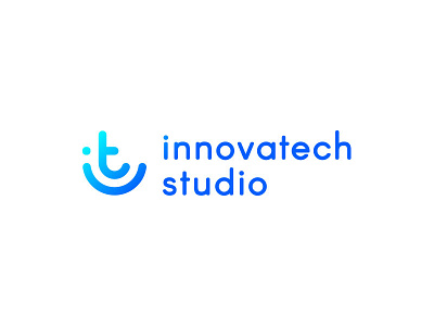 Innovatech Logo design gradient icon innovation it logo logomark monogram studio tech technology