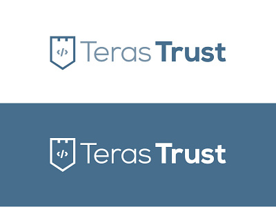 Teras Trust Logo coding fort icon intranet logo logo mark monogram protect security shield technology trust
