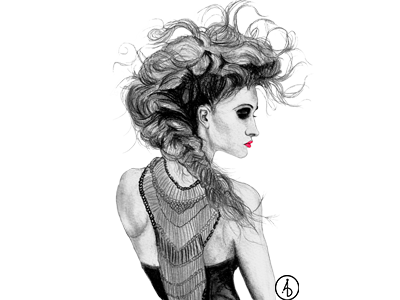 Renata art digitalart fashion illustration portrait