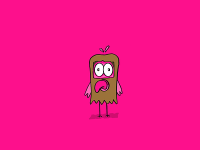Troy • bag bird character illustration creative work digital illustration procreate shy