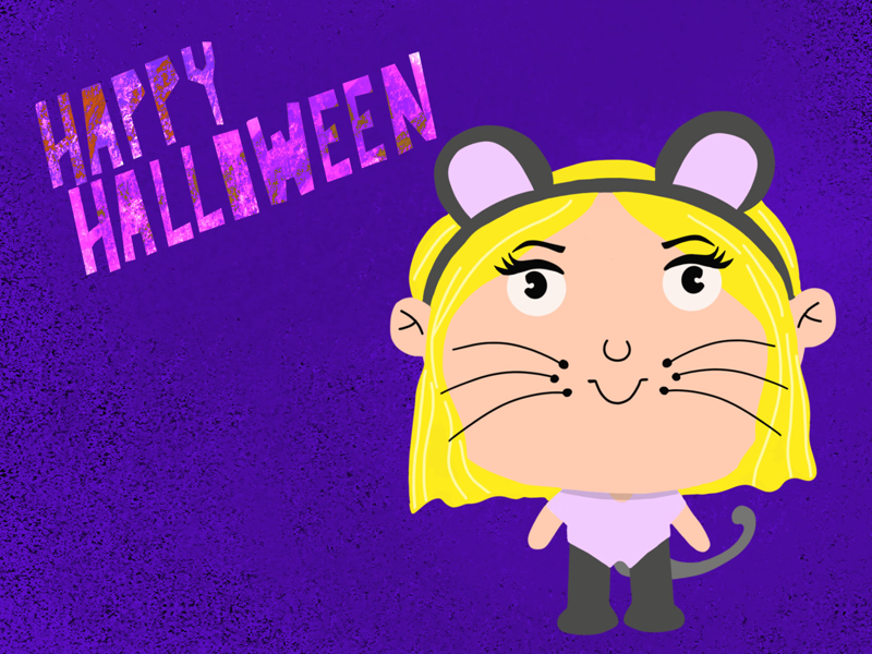 Halloween Kids spooky cute kids kawaii hand drawn pink girl mouse procreateapp procreate kawaii art halloween cute kids halloween costume halloween party halloween design halloween design cartoon art