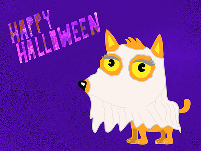 Halloween Kids art cartoon cute kids design dog ghost ghostdoggy halloween halloween party hand drawn illustration kawaii procreate scrapbook spooky